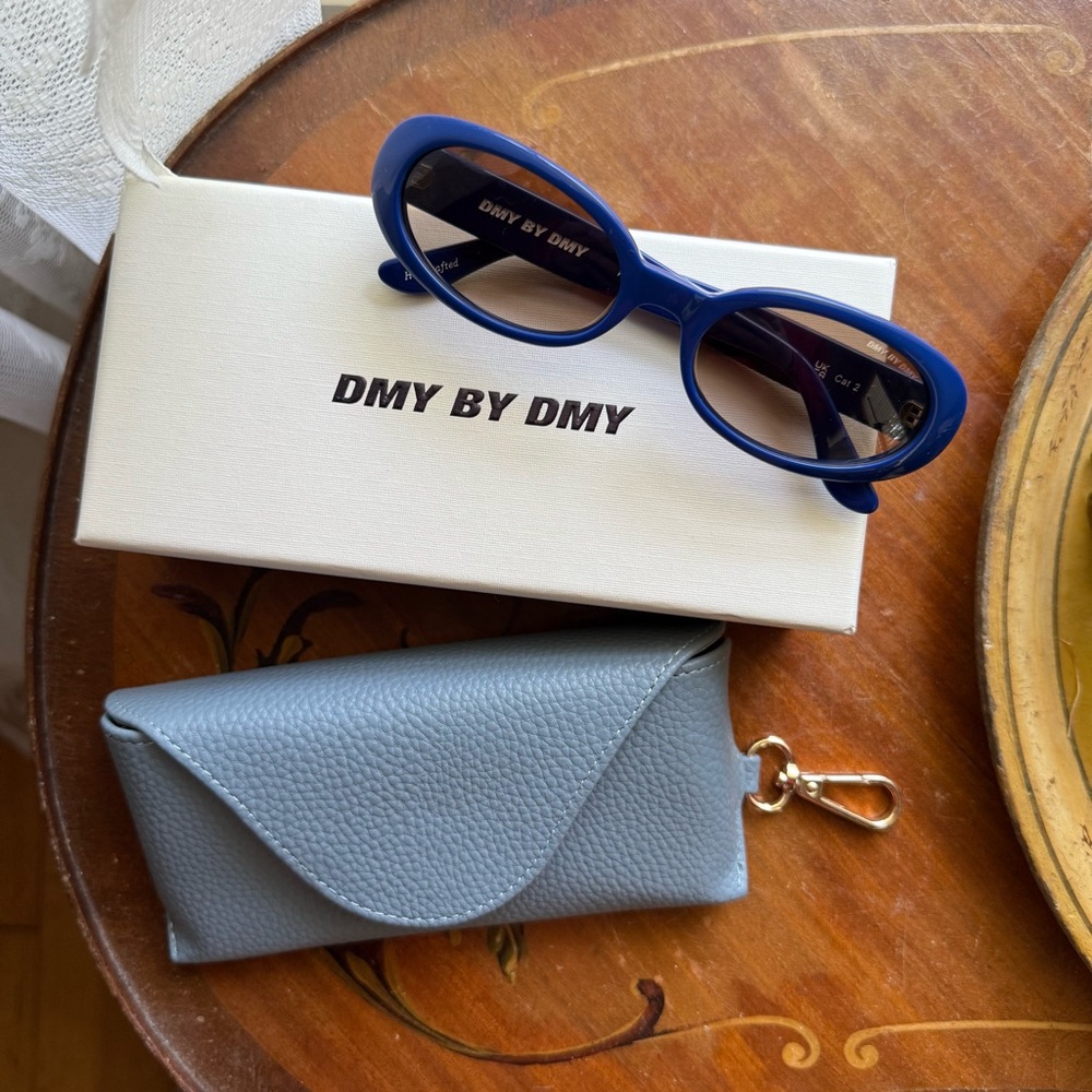 DMY by DMY Blue Oval Valentina Sunglasses | New, Never Worn